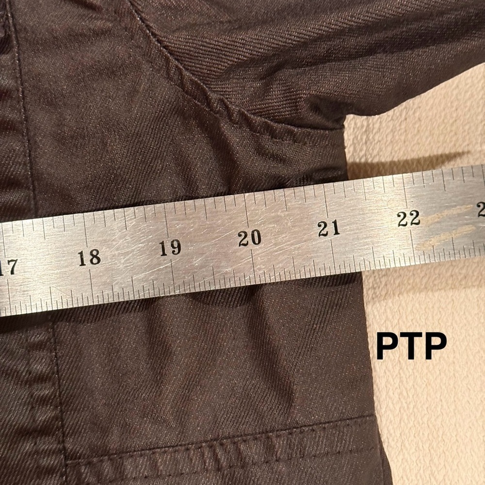 Twice 1210 Bomber Jacket Dark Cognac Waxed Finish Moto Style Size Large Pockets - Picture 9 of 16